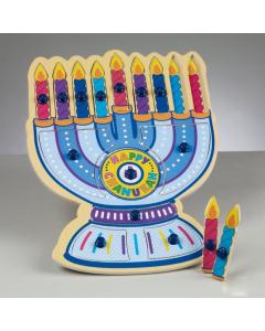 Menorah Shaped Wood Puzzle