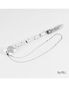Crystal and Pewter Yad w/ Blue Stones