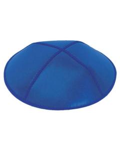 Royal Blue Leather Kippah Dozen