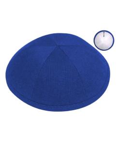Royal Blue Linen Kippah (Sold by Dozen)