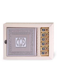 Haggadah + Chocolate Package - Silver - Ashkenaz