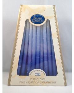 Safed Deluxe Chanukah Candles Blue & White
