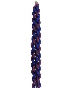 Havdalah Candle Bees Wax Blue/Purple