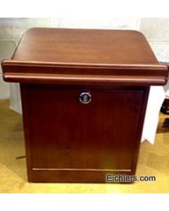 Solid Wood Table Top Shtender with Combination Lock
