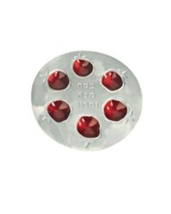 Aluminium Passover Seder Plate - Pomegranates