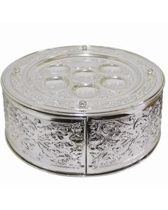 3 Tier Silverplated Seder plate