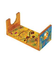 Wooden Shofar Stand - Seven Species Large