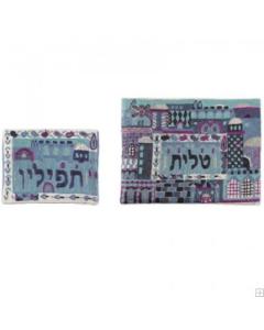 Hand Embroidered Tallit and Tefillin Bag
