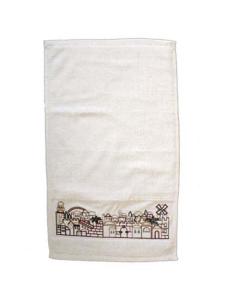 Jerusalem Embroidered Netilat Yadayim Towel