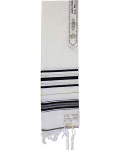 Wool Tallis - Black/Gold - Traditional