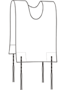 Size #6 Childrens Cotton Tzitzis Meyuchad