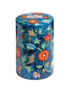 Round Tzedakah (Charity) Box - Flowers