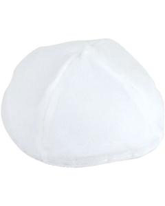 White Velvet  Kippah (Dozen)