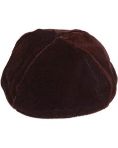Brown Velvet  Kippah (Dozen)