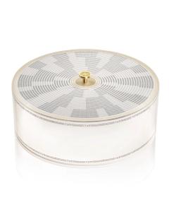 Geometric Matzah Box - Gold