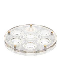 Geometric Seder Plate - Gold
