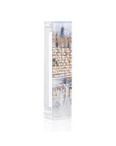 Painted Kosel Winter Mezuzah Case 6''