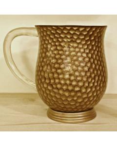 Acrylic Wash Cup - Gold Honeycomb