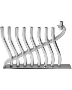 Anodized Sticks Menorah - Silver  - Yair Emanuel Collection
