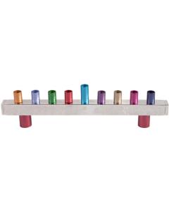 Anodized Classic Menorah - Multicolor - Yair Emanuel Collection