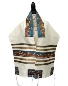 Cotton/Polyeseter Tallis - Yair Emanuel (Jerusalem)