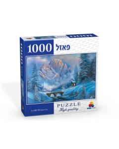 Winter Frozen Water Bridge 1000 Piece Puzzle