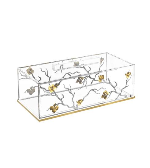 Golden Branch Cake Log Holder