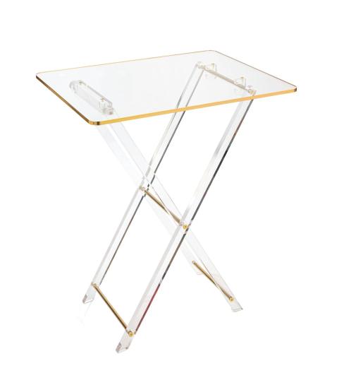 Lucite Folding Table