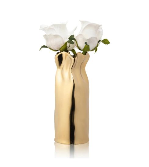 Paper Bag Faux Floral Vase