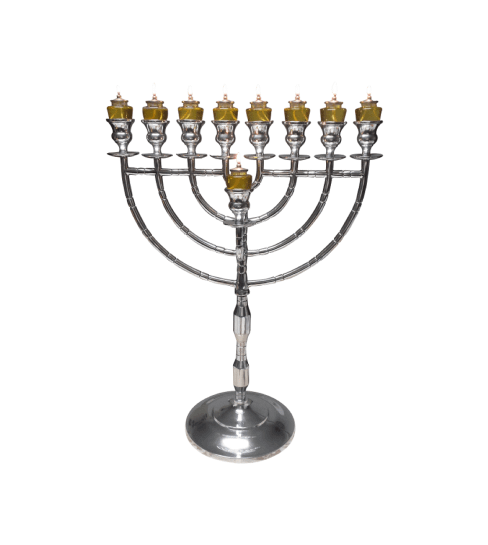 Menorah 9-Branch For Hanukah, Jewish Candle Holder, High Quality Menorah Kosher Made In Israel. Judaica discount gift.