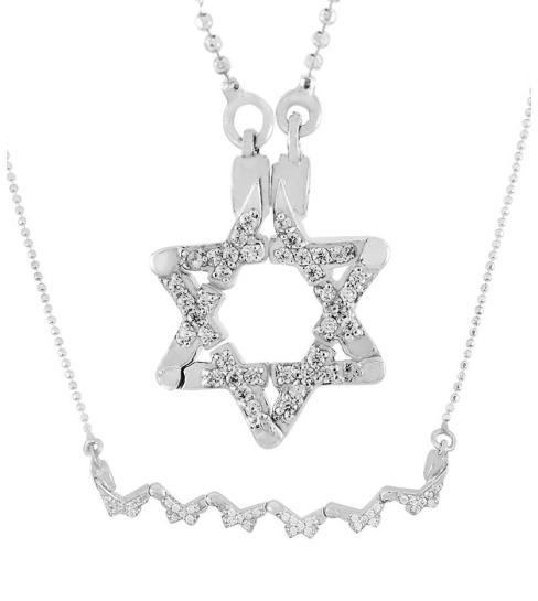 Butterfly star of david necklace store